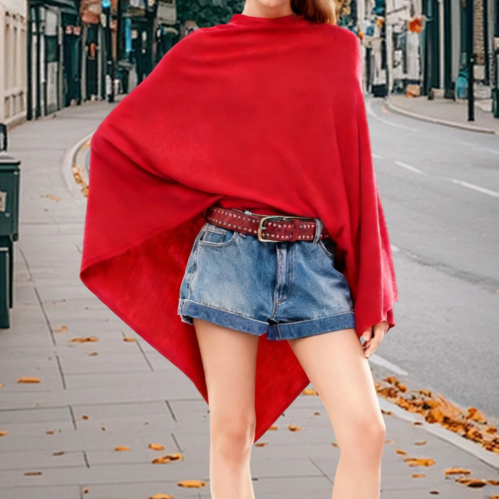 Basic Cotton Women's Triangle Pullover Poncho Sweater Cowl Neck Solid Color Asymmetrical Knit Tops Shawl Wraps
Basic Cotton Women's Triangle Pullover Poncho Sweater Cowl Neck Solid Color Asymmetrical Knit Tops Shawl Wraps