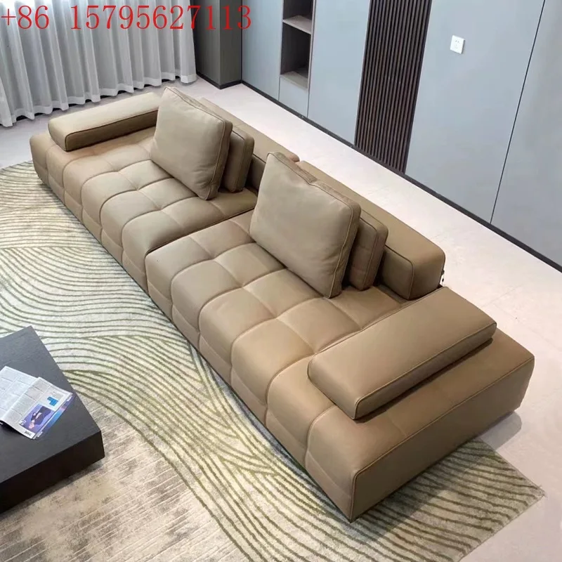 Модный современный простой кожаный диван, итальянский минималистичный диван для маленькой квартиры, гостиной, первый слой из воловьей кожи, встроенный диван
Модный современный простой кожаный диван, итальянский минималистичный диван для маленькой квартиры, гостиной, первый слой из воловьей кожи, встроенный диван