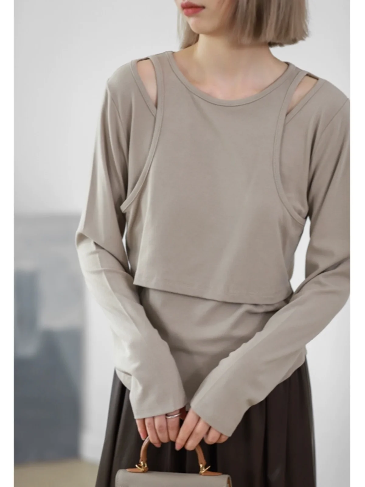 Футболка-жилет Phil Dan Sweet Cool с длинным рукавом, имитация двухслойности, осенне-зимняя базовая модель 2322
Футболка-жилет Phil Dan Sweet Cool с длинным рукавом, имитация двухслойности, осенне-зимняя базовая модель 2322