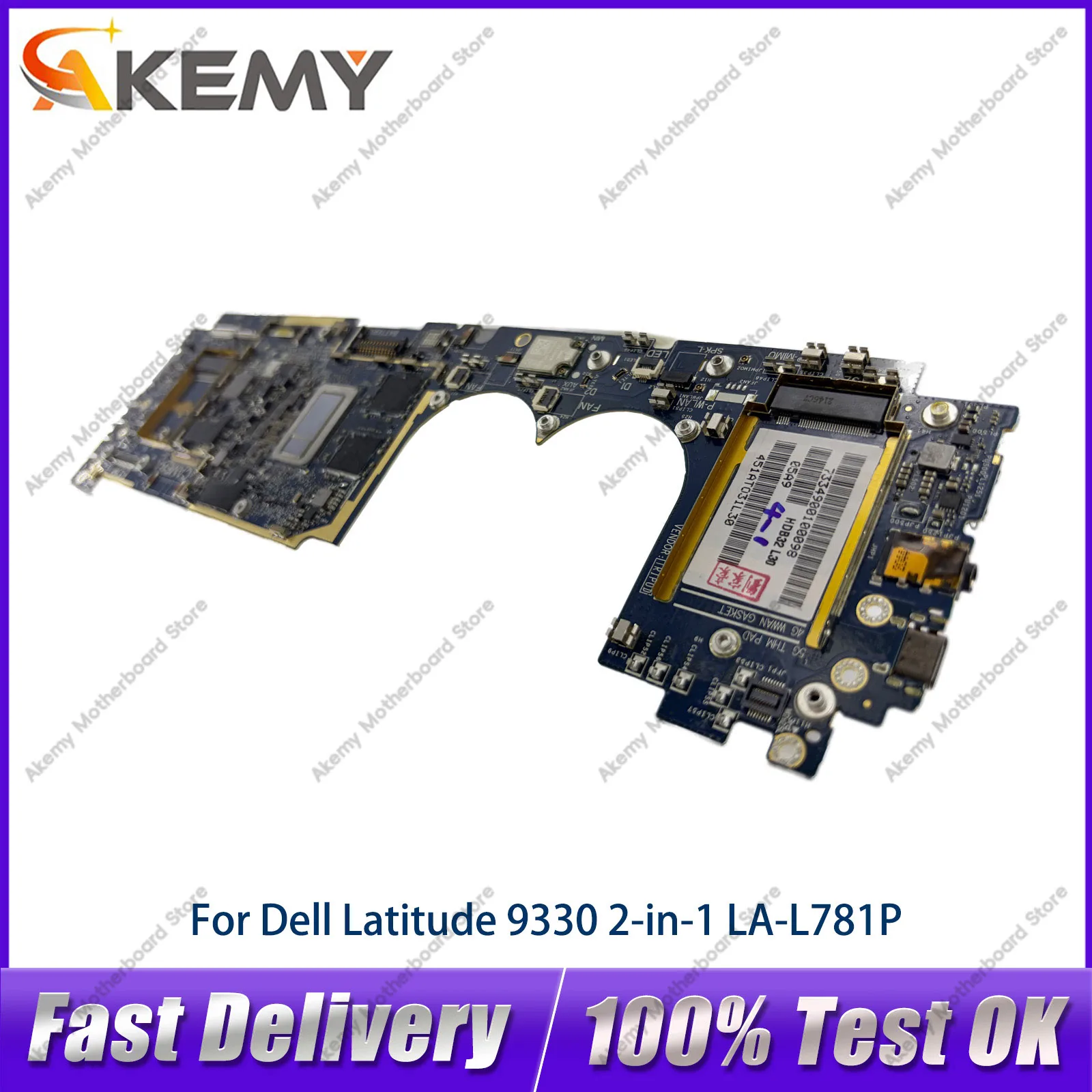 Motherboard For Dell Latitude 9330 2-in-1 Laptop with i5 i7 CPU LA-L781P 00Y1WN 0DXMXY HDB32 Tested OK
Motherboard For Dell Latitude 9330 2-in-1 Laptop with i5 i7 CPU LA-L781P 00Y1WN 0DXMXY HDB32 Tested OK