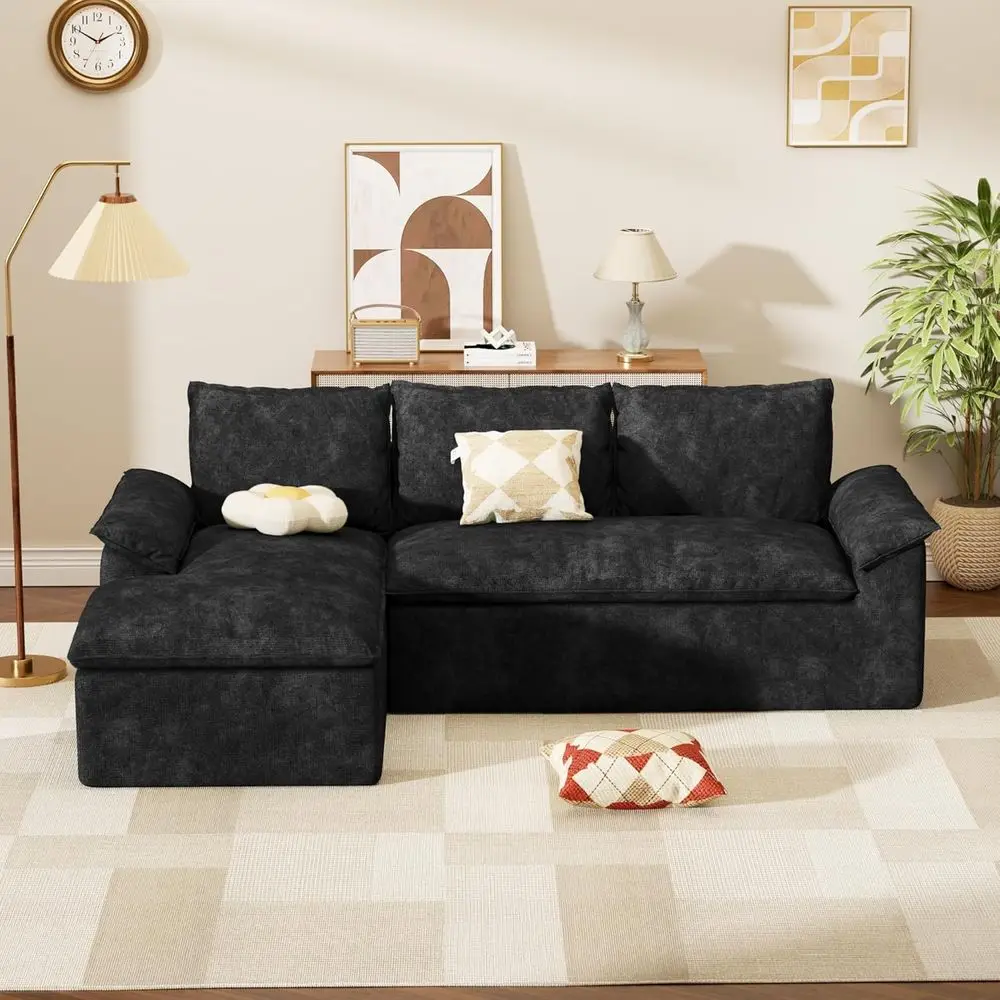 Cloud Sectional Couch Modern Modular Sectional Sofa with Deep Seat - L Shaped Comfy 3 Seater Sectional Couches with Cup Holders,
Cloud Sectional Couch Modern Modular Sectional Sofa with Deep Seat - L Shaped Comfy 3 Seater Sectional Couches with Cup Holders,