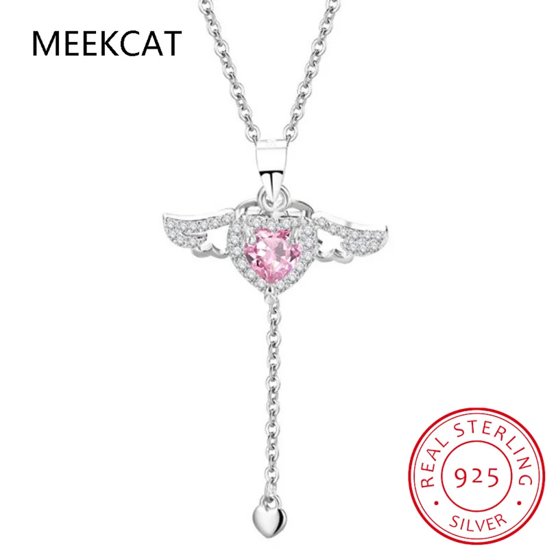 Крыло ангела 1,5 карата сердце любовь розовый драгоценный камень стерлингового серебра 925 пробы ожерелье для женщин модные ювелирные изделия длиной 45 см
Крыло ангела 1,5 карата сердце любовь розовый драгоценный камень стерлингового серебра 925 пробы ожерелье для женщин модные ювелирные изделия длиной 45 см