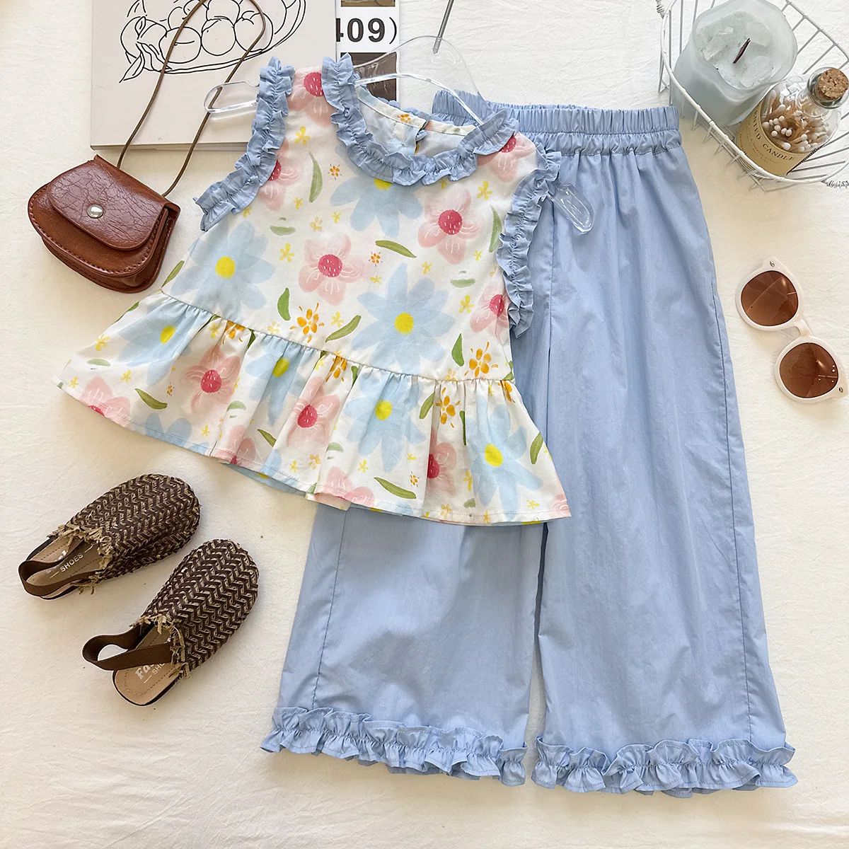 New Arrival Toddler1-12Y Girl Patterned Vest, Stylish Full Length Trousers Casual Suit for 90-150cm
New Arrival Toddler1-12Y Girl Patterned Vest, Stylish Full Length Trousers Casual Suit for 90-150cm