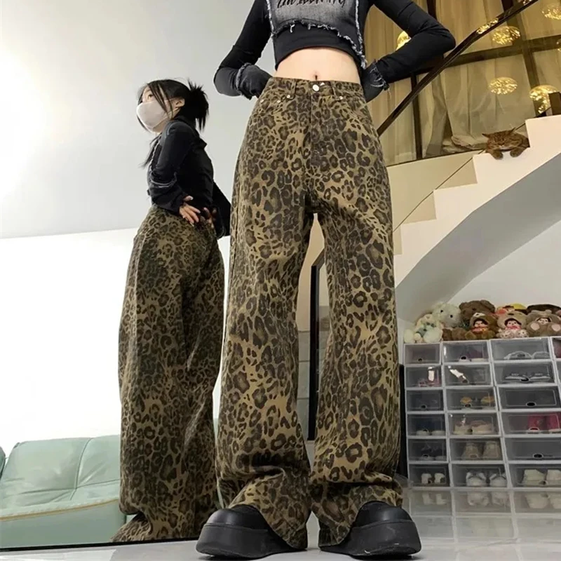 American Y2K Women Leopard Jeans Streetweat Loose Vintage High Waist Denim Pants Hip Hop Casual Bf Harajuku Retro Trousers New
American Y2K Women Leopard Jeans Streetweat Loose Vintage High Waist Denim Pants Hip Hop Casual Bf Harajuku Retro Trousers New