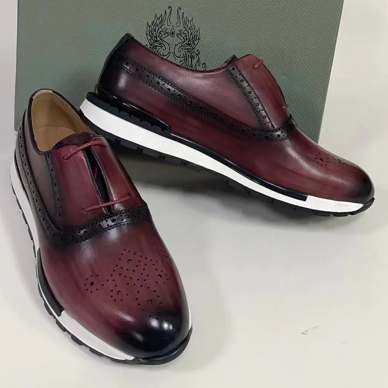 Luxury 2023 British Style Men Genuine Leather Brogues Shoes Vintage Design Lace Up Men Cowhide Leather Sneakers Daily Shoes
Luxury 2023 British Style Men Genuine Leather Brogues Shoes Vintage Design Lace Up Men Cowhide Leather Sneakers Daily Shoes