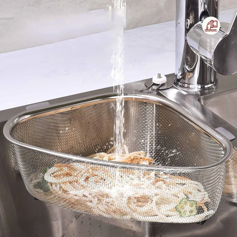 Vegetables Food Residue Triangle Storage Drain Basket Kitchen Stainless Steel Filter Net Sink Leftovers Garbage Filter
Vegetables Food Residue Triangle Storage Drain Basket Kitchen Stainless Steel Filter Net Sink Leftovers Garbage Filter