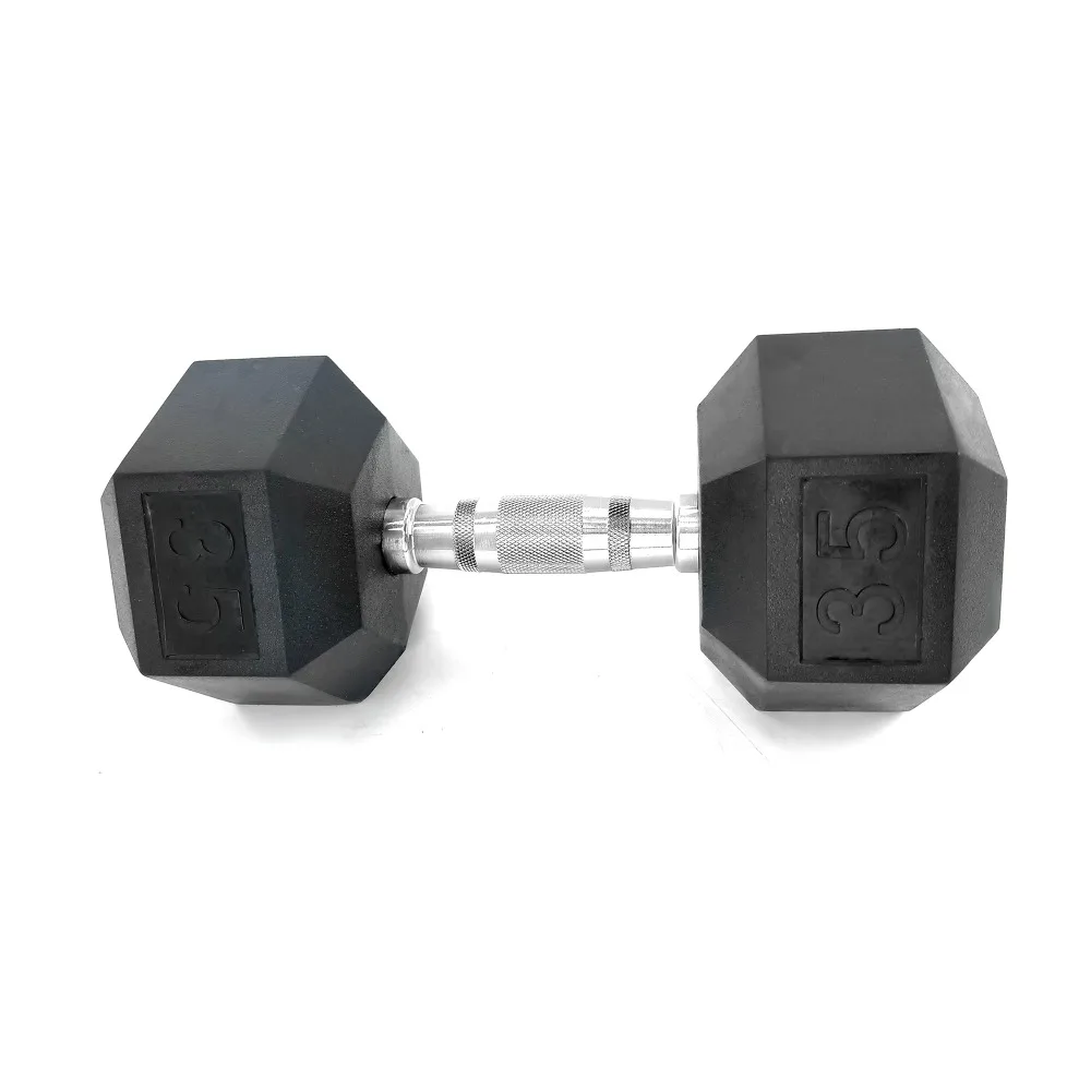 1piece 35LB Rubber Coated Solid Cast Iron Dumbbell with Contoured Chrome Handle, Hexagon Head,for Home Exercise and Gym Training
1piece 35LB Rubber Coated Solid Cast Iron Dumbbell with Contoured Chrome Handle, Hexagon Head,for Home Exercise and Gym Training