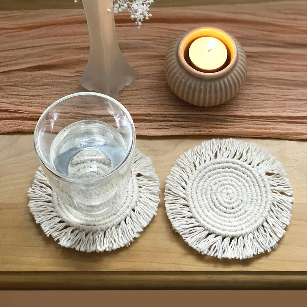Woven Coasters Decorative Coffee Table Picnic Lightweight Anti-Slip Place Mat Tabletop Decor Cup Pad Multi-Functional
Woven Coasters Decorative Coffee Table Picnic Lightweight Anti-Slip Place Mat Tabletop Decor Cup Pad Multi-Functional