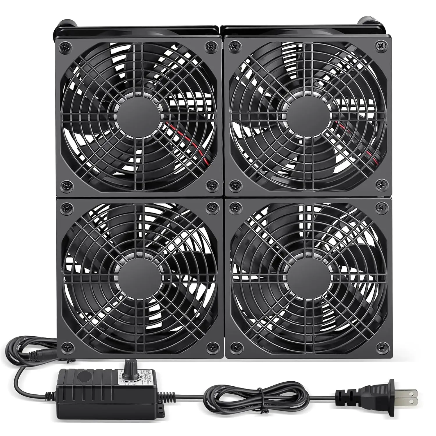4 Pack 120mm Flat Cooling Fans with Variable Speed Controller for Router TV Box Server Cabinet Exhaust Ventilation
4 Pack 120mm Flat Cooling Fans with Variable Speed Controller for Router TV Box Server Cabinet Exhaust Ventilation