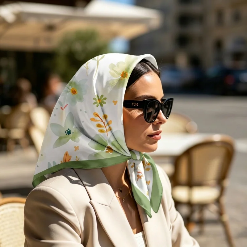 Square Silk Scarf Women's Turban Hijab Print Shawl Headscarf Neckerchief Bandana Handkerchief Windproof Luxury Fashion Headband
Square Silk Scarf Women's Turban Hijab Print Shawl Headscarf Neckerchief Bandana Handkerchief Windproof Luxury Fashion Headband