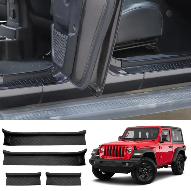 4 шт. мягкие накладки на пороги передней и задней двери для Jeep Wrangler JL JLU 20-24 Jeep Gladiator JT Terrain на порог 2018-2024 гг.
4 шт. мягкие накладки на пороги передней и задней двери для Jeep Wrangler JL JLU 20-24 Jeep Gladiator JT Terrain на порог 2018-2024 гг.