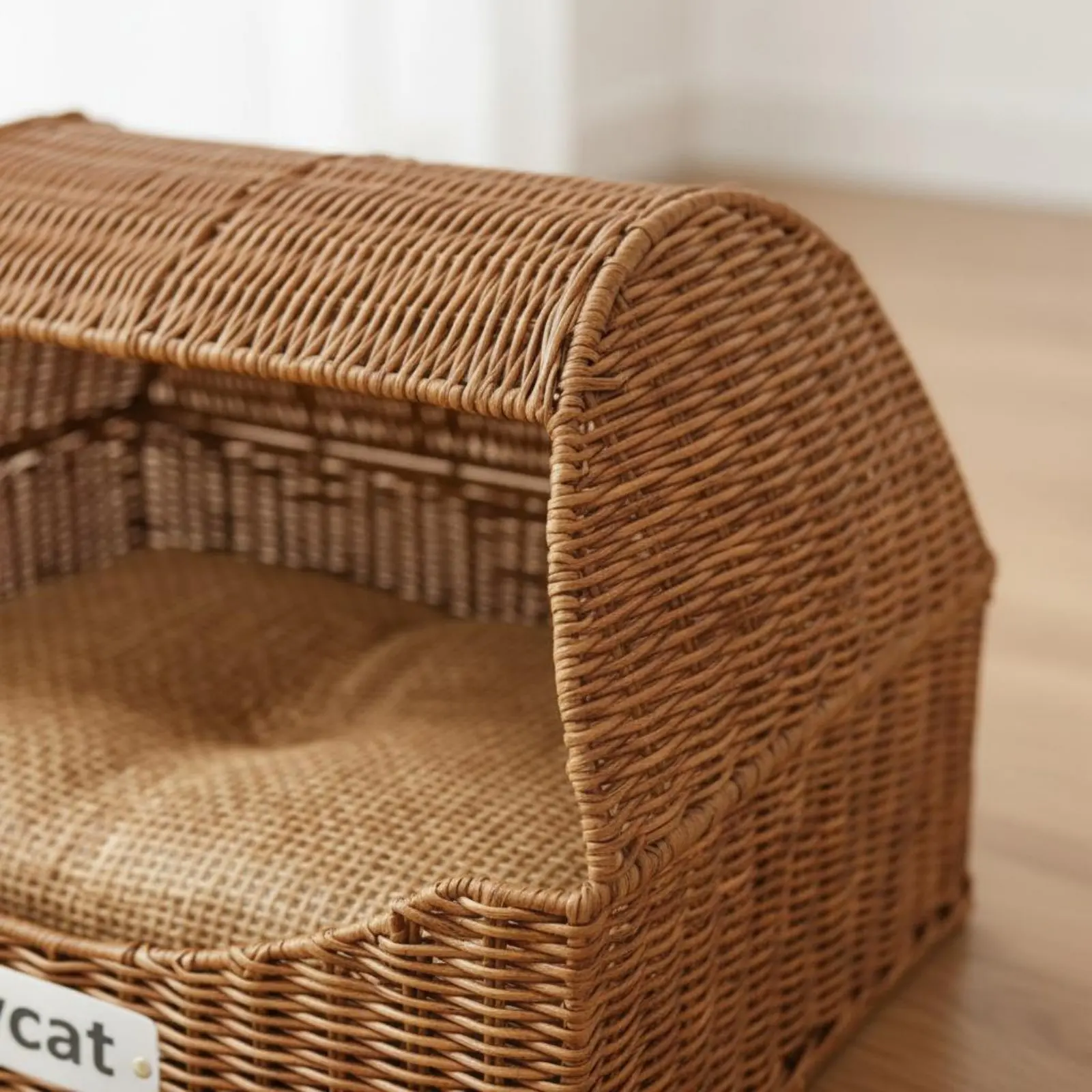 Rattan Feline Nest Easy to Clean Drawer Design Feline Bed Folding Wicker Pet House Handwoven
Rattan Feline Nest Easy to Clean Drawer Design Feline Bed Folding Wicker Pet House Handwoven