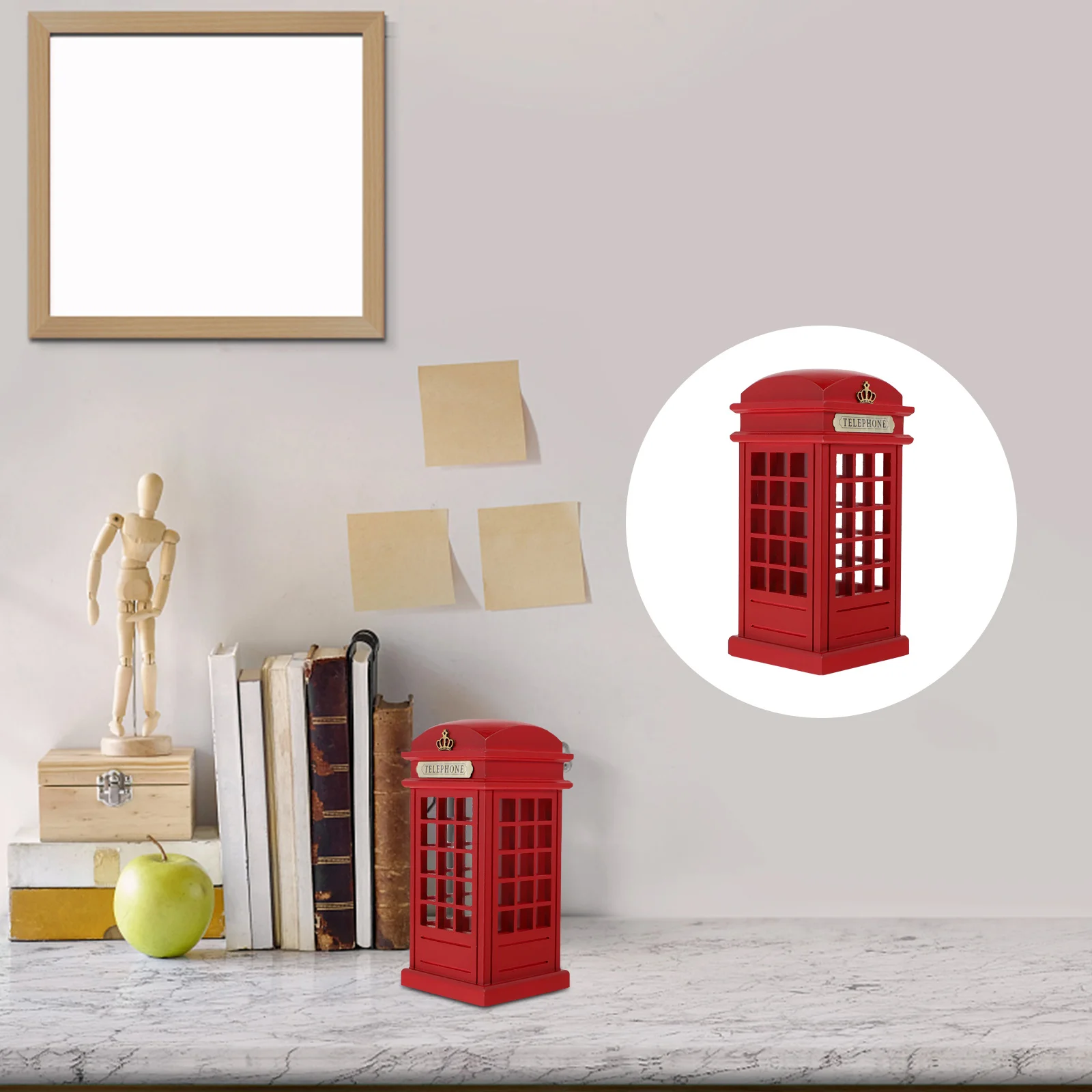 Retro Wooden Phone Booth Money Bank Large Capacity Storage Jar for Table Desk Kids Saving Piggy Bank Miniature Model Decor
Retro Wooden Phone Booth Money Bank Large Capacity Storage Jar for Table Desk Kids Saving Piggy Bank Miniature Model Decor