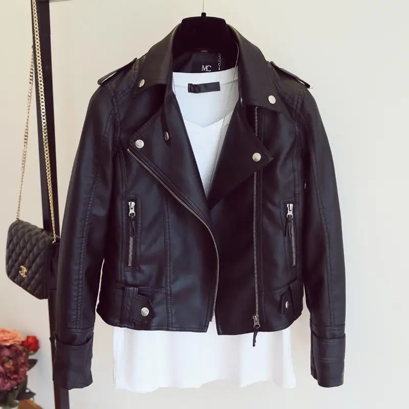Special Offer Short PU Leather Jacket for Women 2025 New Spring Korean Style Fashionable Biker Coat Stand Collar Outerwear
Special Offer Short PU Leather Jacket for Women 2025 New Spring Korean Style Fashionable Biker Coat Stand Collar Outerwear