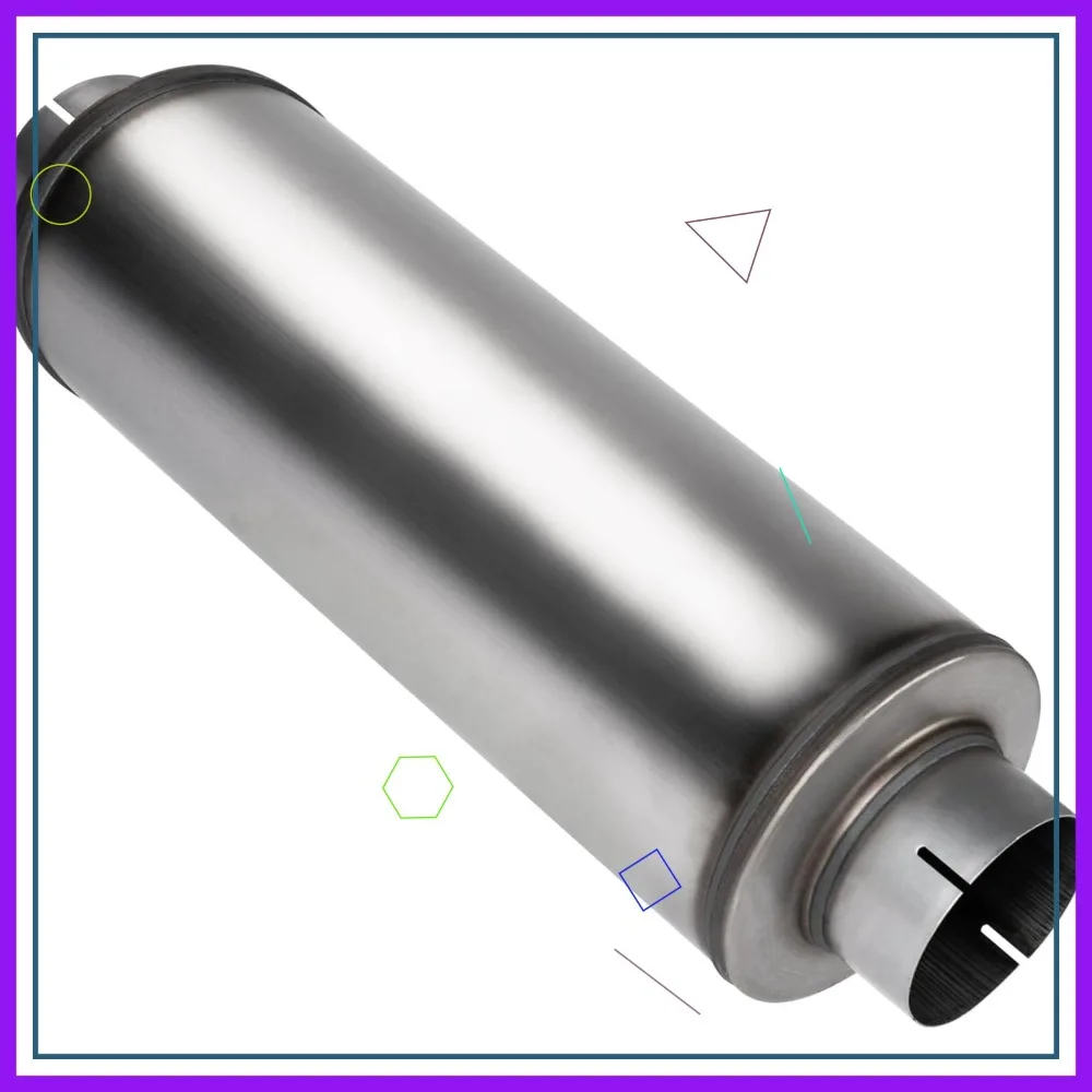 5'' Exhaust Muffler, 5'' Inlet/Outlet, Universal 30'' Overall Stainless Steel Straight Through Resonator
5'' Exhaust Muffler, 5'' Inlet/Outlet, Universal 30'' Overall Stainless Steel Straight Through Resonator