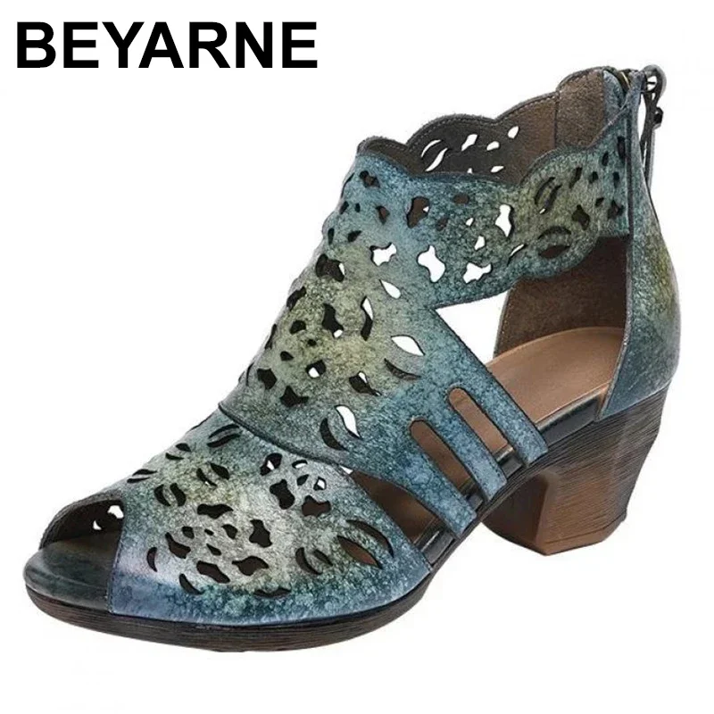 Women Sandals Summer New Women Shoes Genuine Leather Retro Zip Casual Sewing Handmade Leisure Ladies Sandals
Women Sandals Summer New Women Shoes Genuine Leather Retro Zip Casual Sewing Handmade Leisure Ladies Sandals