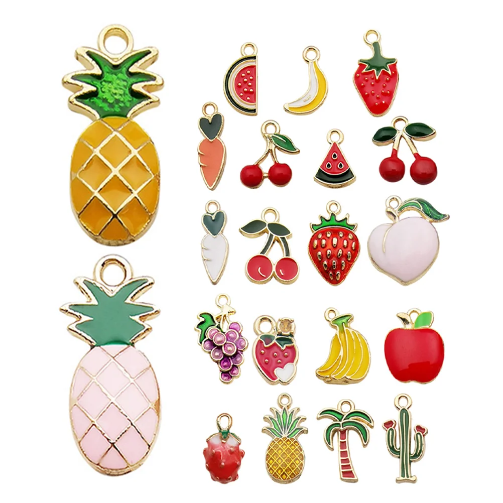 21 Pcs Fruit Pendant Watermelon Charms Pineapple Slice Alloy Unique for Jewelry Making
21 Pcs Fruit Pendant Watermelon Charms Pineapple Slice Alloy Unique for Jewelry Making