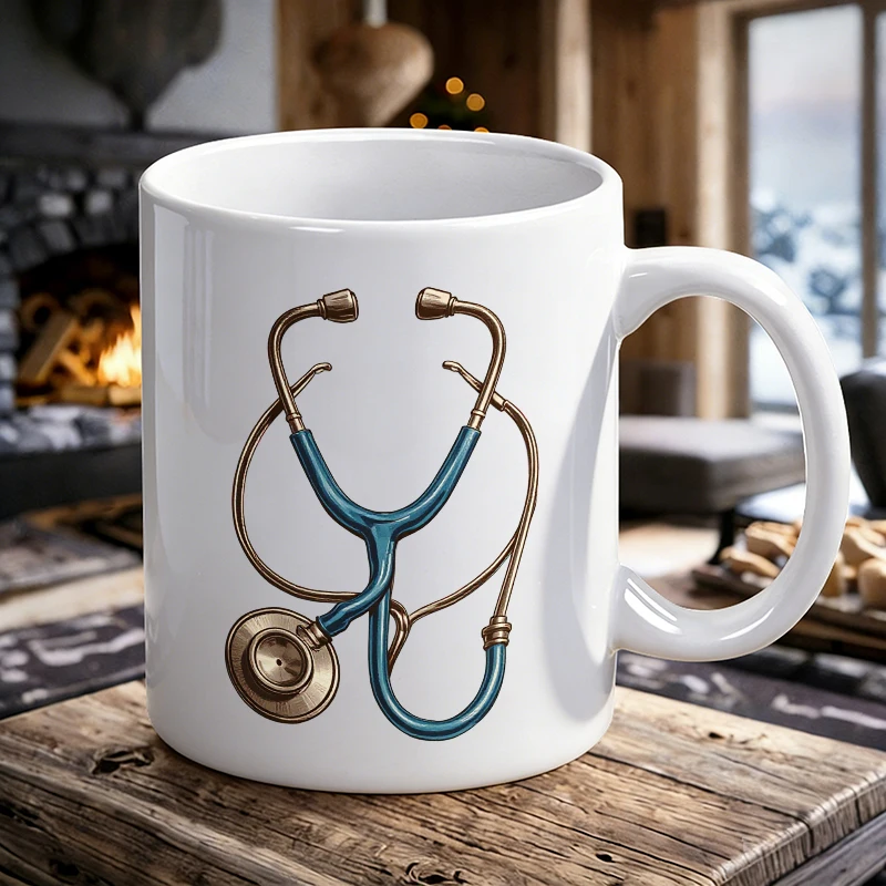 Medical Themed Coffee Mug Realistic Stethoscope Ceramic Tea Cup, Milk Cup, Office Cup, Gift for Friends, Fade-Resistant
Medical Themed Coffee Mug Realistic Stethoscope Ceramic Tea Cup, Milk Cup, Office Cup, Gift for Friends, Fade-Resistant