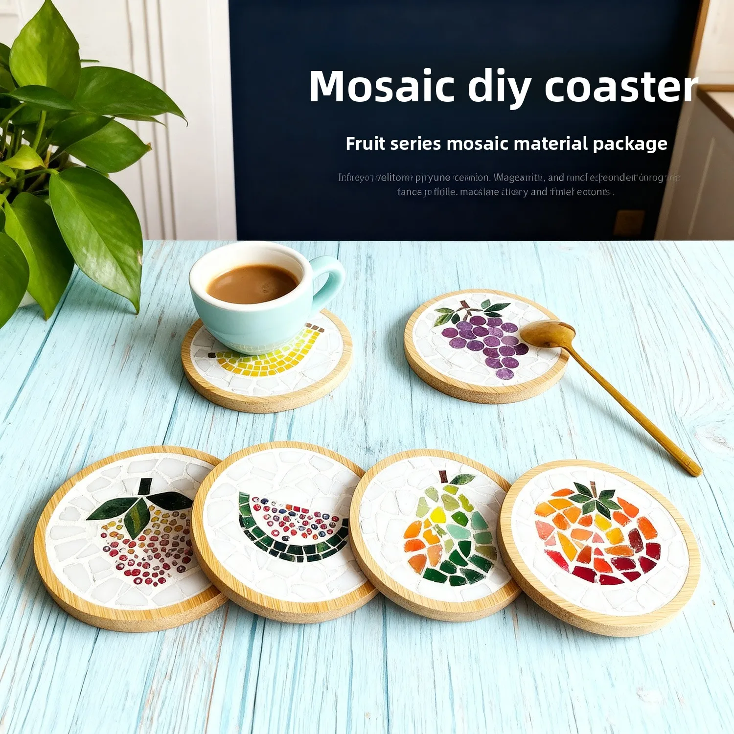 Fruit Themed Mosaic Coaster DIY Kit, Creative Art Collage Supplies for Handmade & Art Activities
Fruit Themed Mosaic Coaster DIY Kit, Creative Art Collage Supplies for Handmade & Art Activities