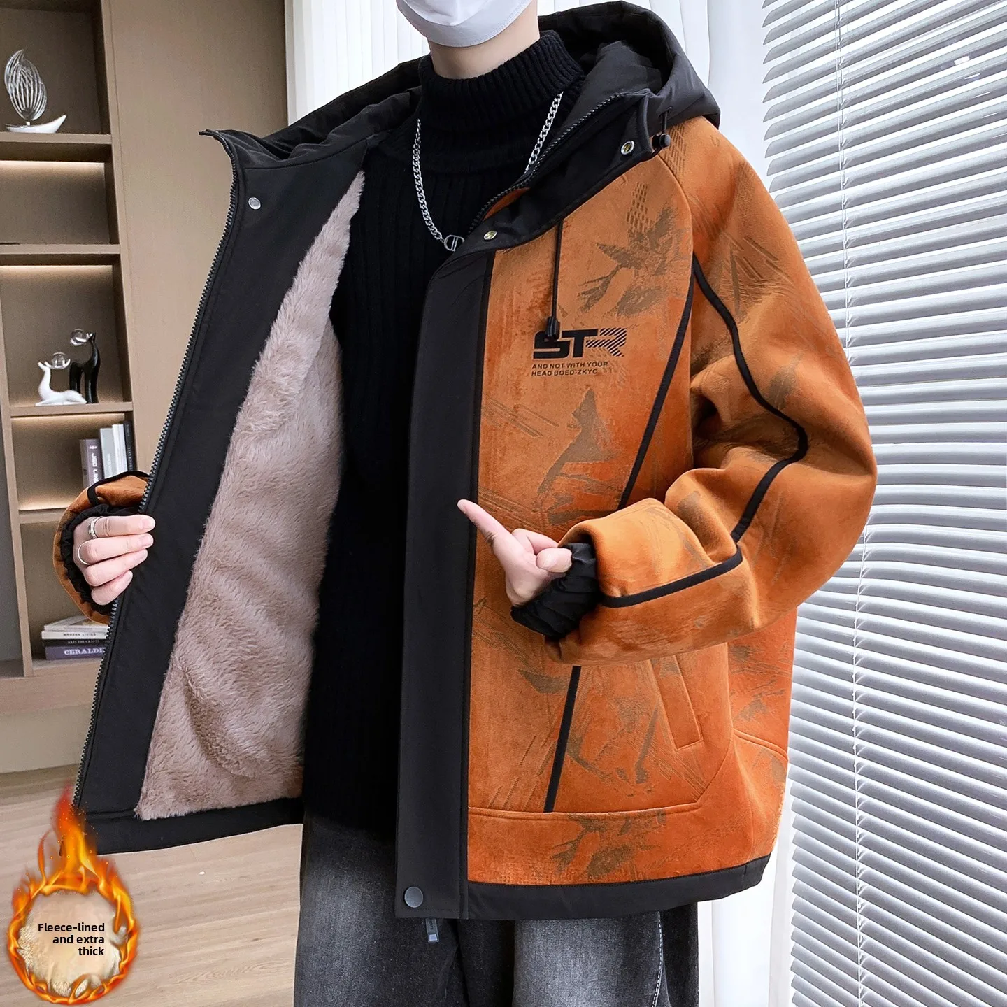 2025 New Men's Fce Lined Thiened Hooded Jaet Warm Faionable Autumn Winter Coat Stand Fit Casual Sle Polyester F...
2025 New Men's Fce Lined Thiened Hooded Jaet Warm Faionable Autumn Winter Coat Stand Fit Casual Sle Polyester F...