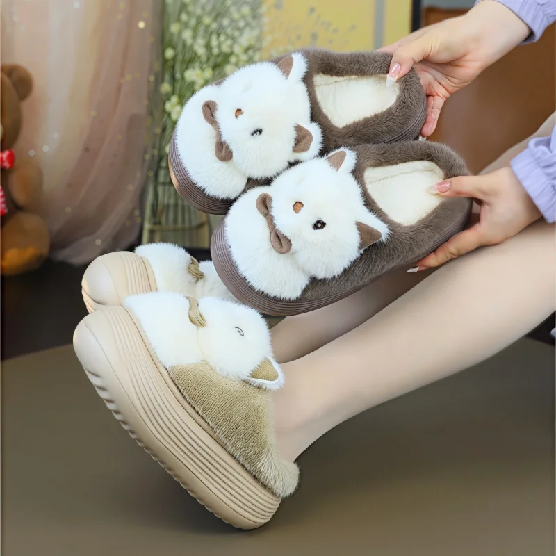 New thick sole chunky furry slippers womens winter fluffy panda shoes ladies slippers animal designer mules woman fuzzy slides
New thick sole chunky furry slippers womens winter fluffy panda shoes ladies slippers animal designer mules woman fuzzy slides