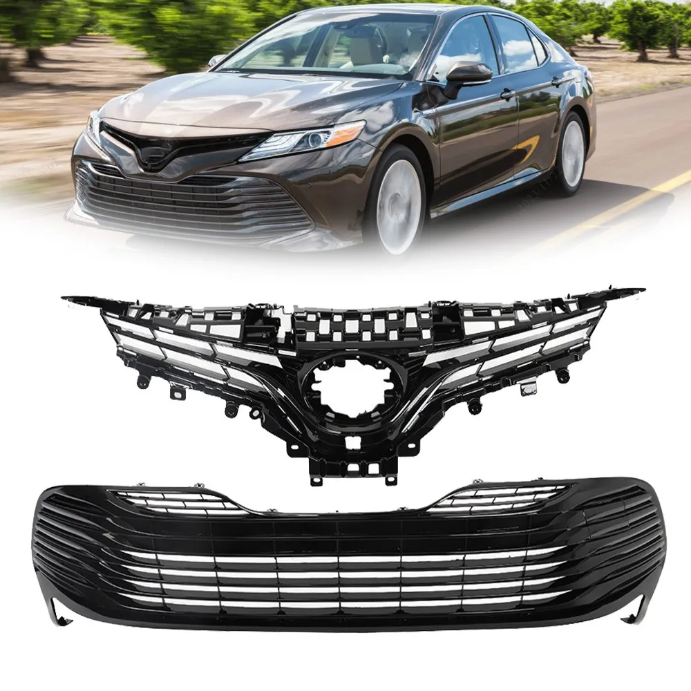 For Toyota Camry LE XLE 2018 2019 2020 Front Upper + Lower Bumper Grilles Black
For Toyota Camry LE XLE 2018 2019 2020 Front Upper + Lower Bumper Grilles Black