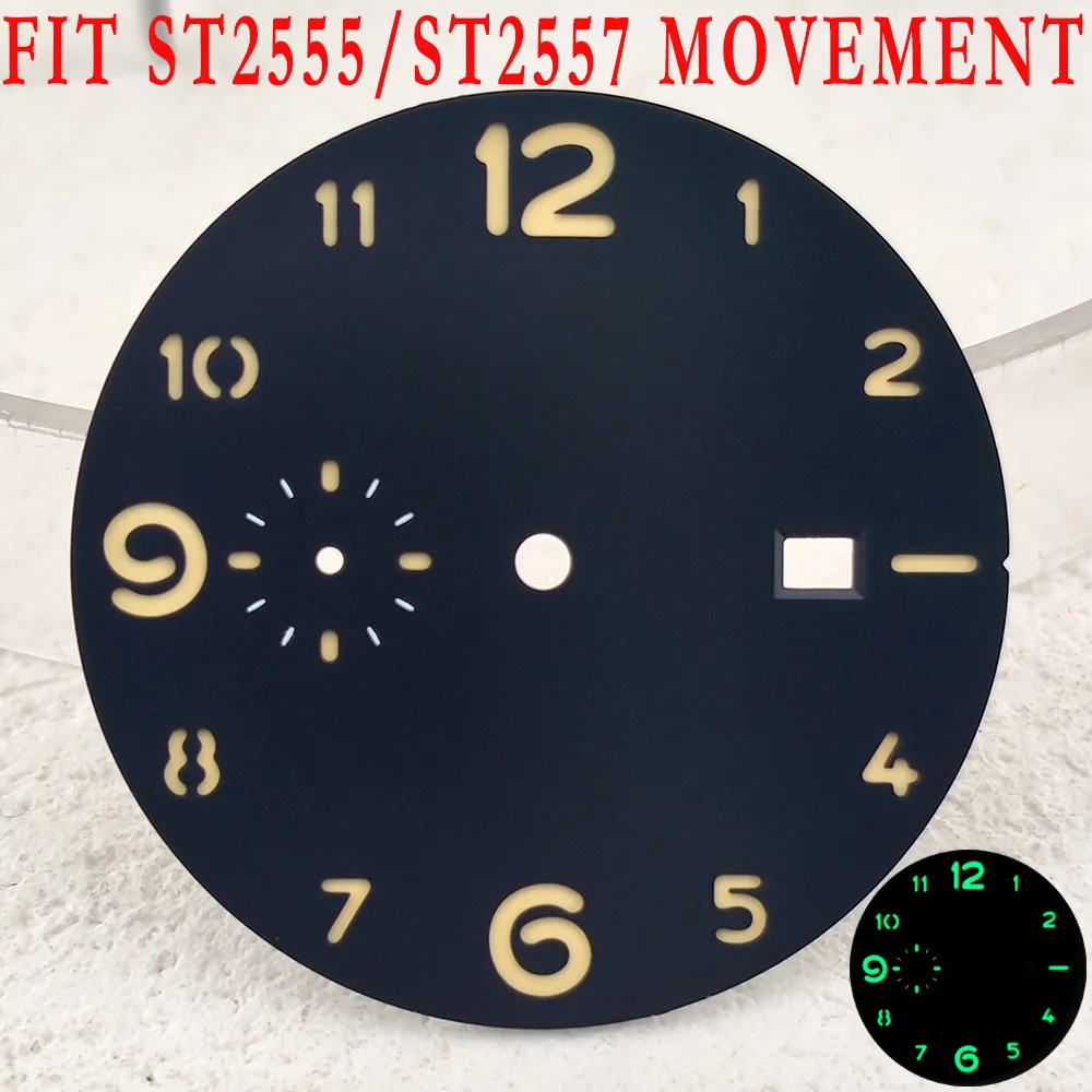 Watch Parts Watch Dial 36mm Double-deck Sandwich Black Dial Green Luminous fit ST2555,ST2557 movement Replacement Repair Tools
Watch Parts Watch Dial 36mm Double-deck Sandwich Black Dial Green Luminous fit ST2555,ST2557 movement Replacement Repair Tools