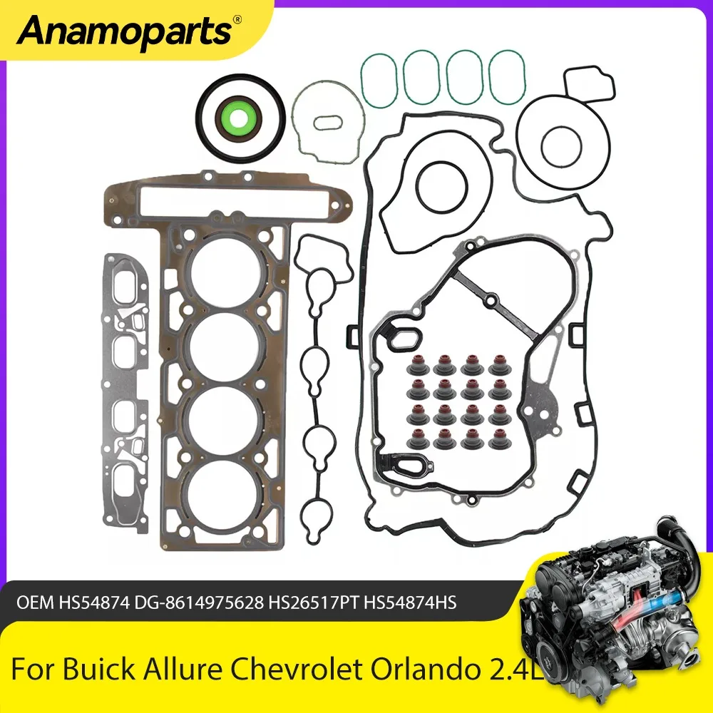 Комплект прокладок головки блока цилиндров подходит для Buick Verano Allure GMC Chevrolet Orlando Malibu Impala Captiva Sport LE5 LE9 LAT 2.4L 2010-2017
Комплект прокладок головки блока цилиндров подходит для Buick Verano Allure GMC Chevrolet Orlando Malibu Impala Captiva Sport LE5 LE9 LAT 2.4L 2010-2017