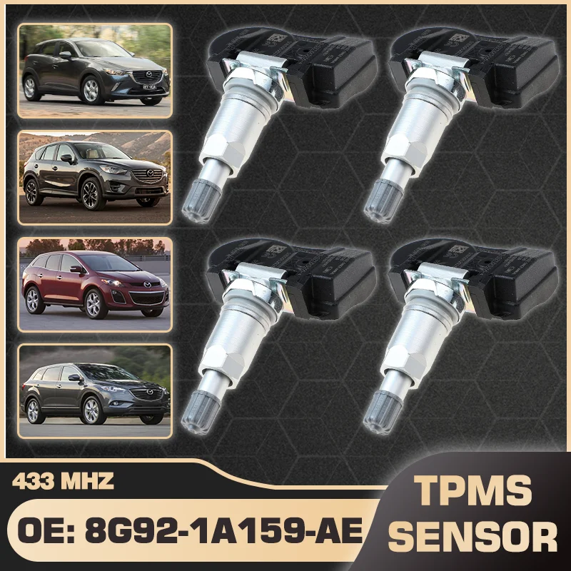 433 MHz TPMS Sensor For Mazda CX-3 CX-5 CX-7 CX-9 MX-5 2010-2016 Car Tire Pressure Sensor TPMS 8G92-1A159-AE 31302096 31341893
433 MHz TPMS Sensor For Mazda CX-3 CX-5 CX-7 CX-9 MX-5 2010-2016 Car Tire Pressure Sensor TPMS 8G92-1A159-AE 31302096 31341893