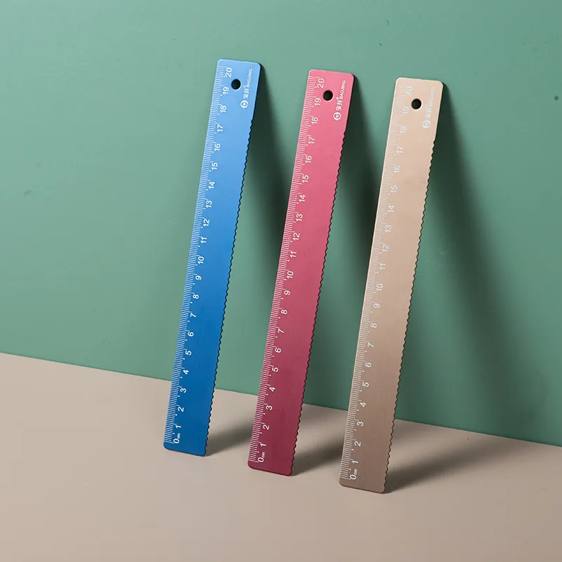 20CM Aluminium Straight Ruler School Kids Gift Set Measure Tools Metal Ruler Kawaii Stationery Accessories
20CM Aluminium Straight Ruler School Kids Gift Set Measure Tools Metal Ruler Kawaii Stationery Accessories