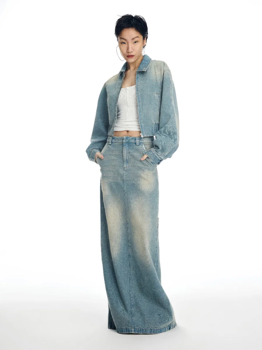 Повседневная джинсовая юбка женская, весна-лето, модная, длинная, в пол, рабочая одежда, со средней талией, прямого кроя, из смесового хлопка
Повседневная джинсовая юбка женская, весна-лето, модная, длинная, в пол, рабочая одежда, со средней талией, прямого кроя, из смесового хлопка