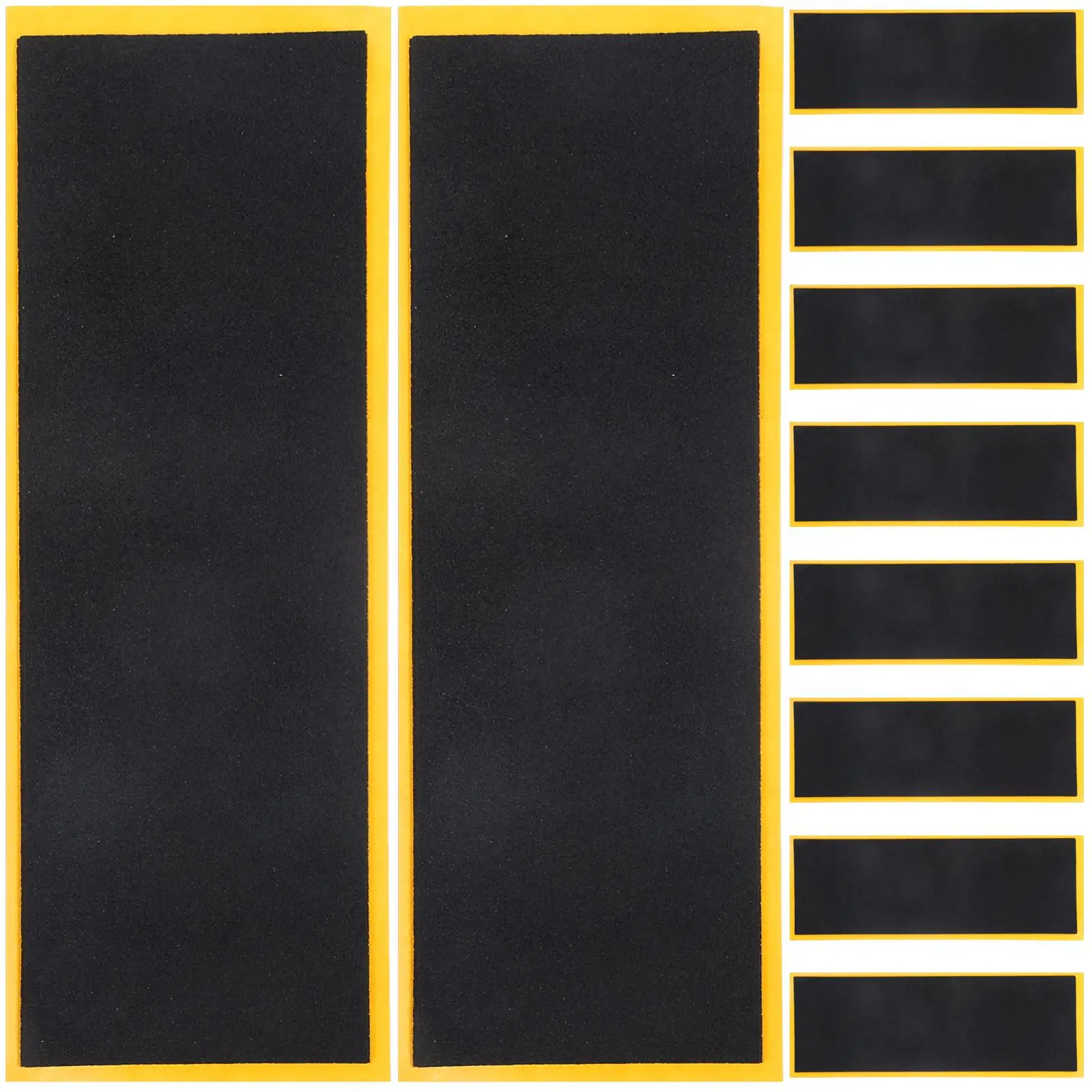 10 Pcs Finger Skateboard Accessories 38x110mm Non Slip Foam Grip Tape Black Mat High Rebound Stickers Daily Use Replacement
10 Pcs Finger Skateboard Accessories 38x110mm Non Slip Foam Grip Tape Black Mat High Rebound Stickers Daily Use Replacement