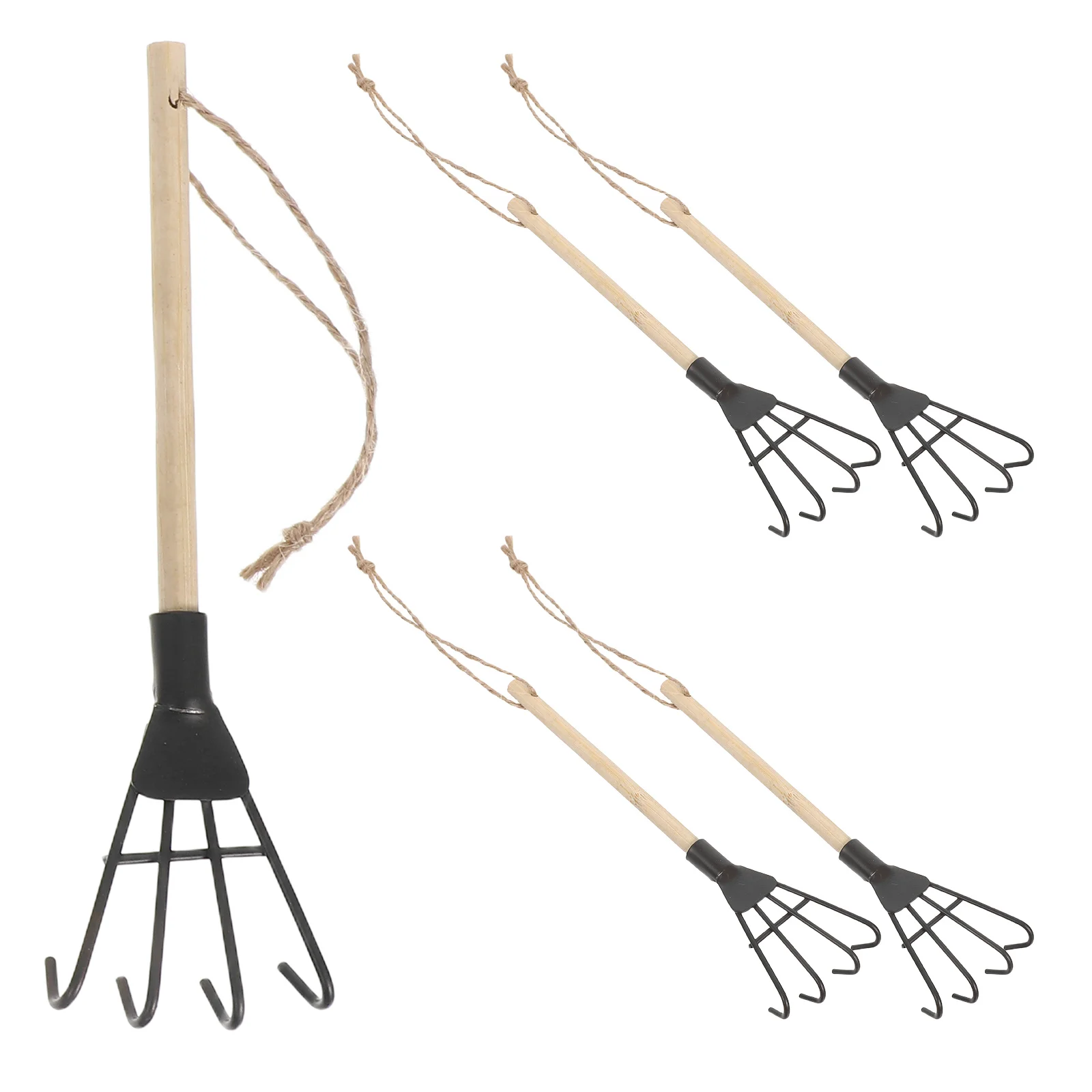 5pcs Mini Fourtooth Iron Rake Compact Handheld Garden Tool For Weeding Soil Aeration Small Metal Cultivator For Yard Planting
5pcs Mini Fourtooth Iron Rake Compact Handheld Garden Tool For Weeding Soil Aeration Small Metal Cultivator For Yard Planting