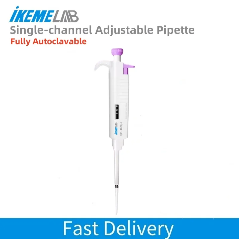 IKEME Fully Autoclavable Pipette Manually Adjustable Pipette Single channel laboratory Pipette
IKEME Fully Autoclavable Pipette Manually Adjustable Pipette Single channel laboratory Pipette