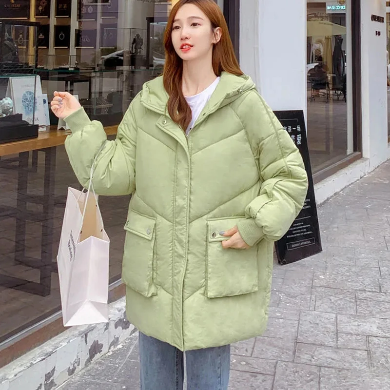 New Student Women Thickened Quilted Jacket Autumn Winter Warm Down Cotton Coat Female Korean Loose Casual Hooded Parka Overcoat
New Student Women Thickened Quilted Jacket Autumn Winter Warm Down Cotton Coat Female Korean Loose Casual Hooded Parka Overcoat