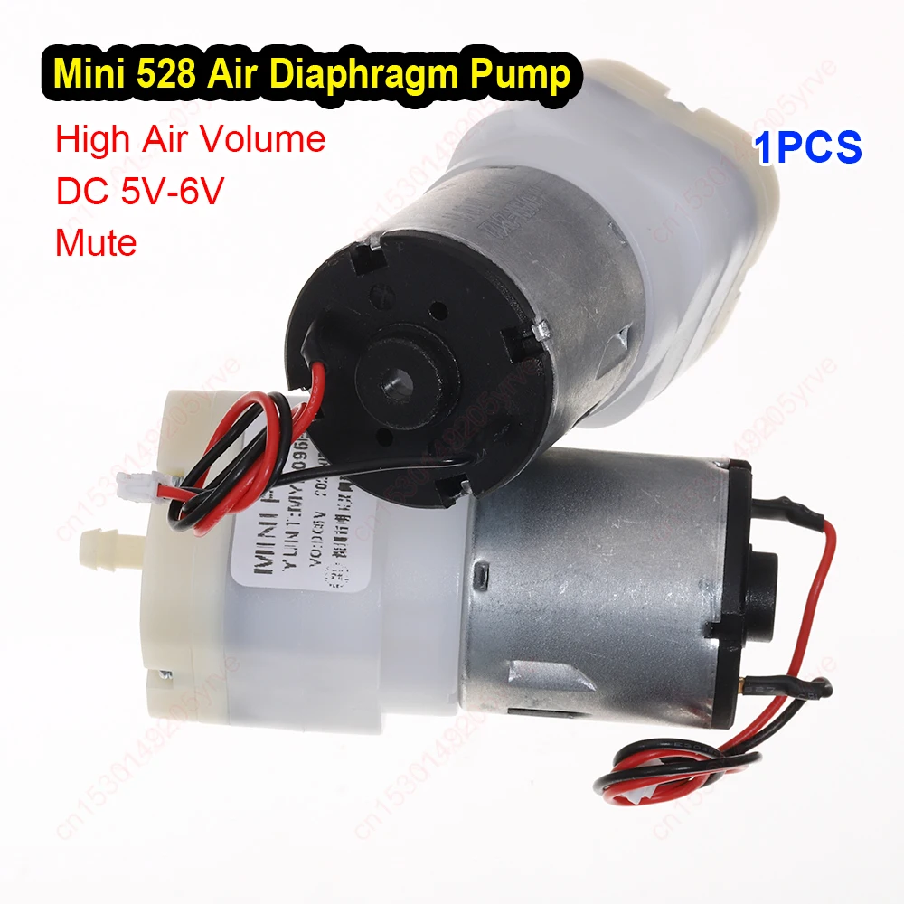 Mini 528 Motor Air Pump DC 5V-6V Diaphragm Air Pump MYP096B Silent Large Air Volume 4.8mm Outlet Pump
Mini 528 Motor Air Pump DC 5V-6V Diaphragm Air Pump MYP096B Silent Large Air Volume 4.8mm Outlet Pump