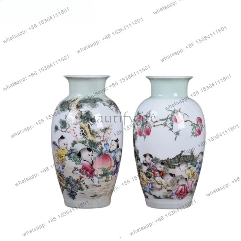 Hand-painted Pastel Antique Landscape Painting Ceramic Vase Classical Decoration Crafts
Hand-painted Pastel Antique Landscape Painting Ceramic Vase Classical Decoration Crafts