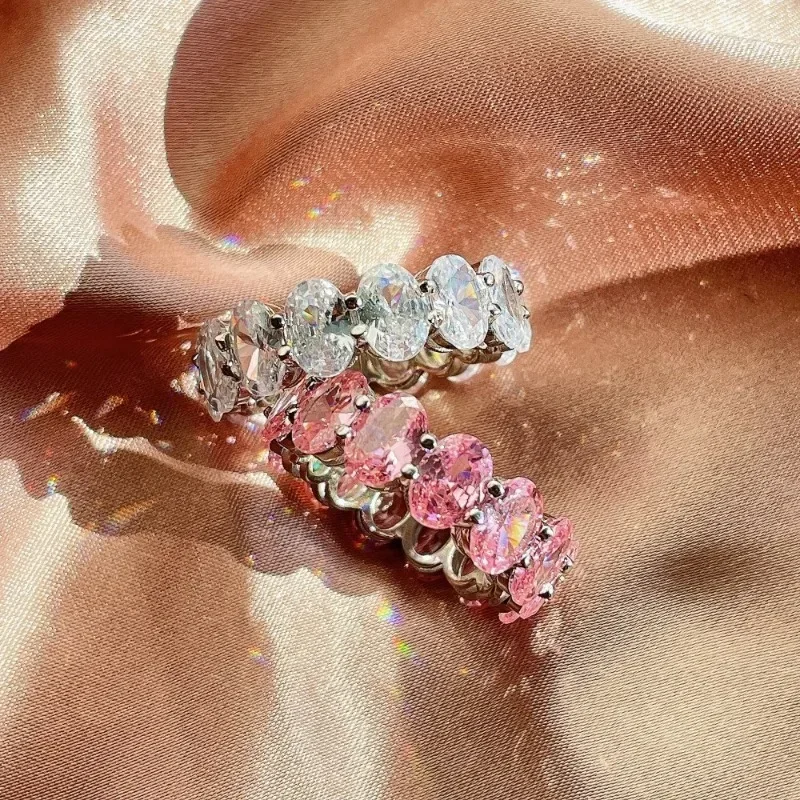 Shining U S925 Silver Pink Heart Oval Zircon Gems Rings for Women Fine Jewelry Anniversary Gift
Shining U S925 Silver Pink Heart Oval Zircon Gems Rings for Women Fine Jewelry Anniversary Gift