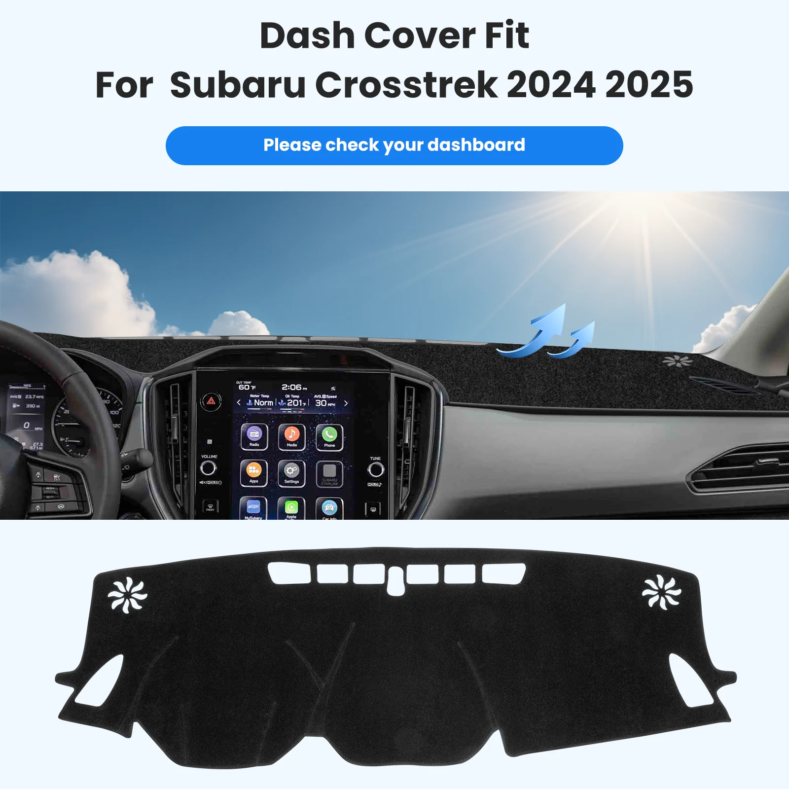 Dashboard Cover for Subaru Crosstrek Impreza GU 2024 2025 Car Accessories Protection Avoid Mat Dash Board Sun Shade Pad Anti-UV
Dashboard Cover for Subaru Crosstrek Impreza GU 2024 2025 Car Accessories Protection Avoid Mat Dash Board Sun Shade Pad Anti-UV
