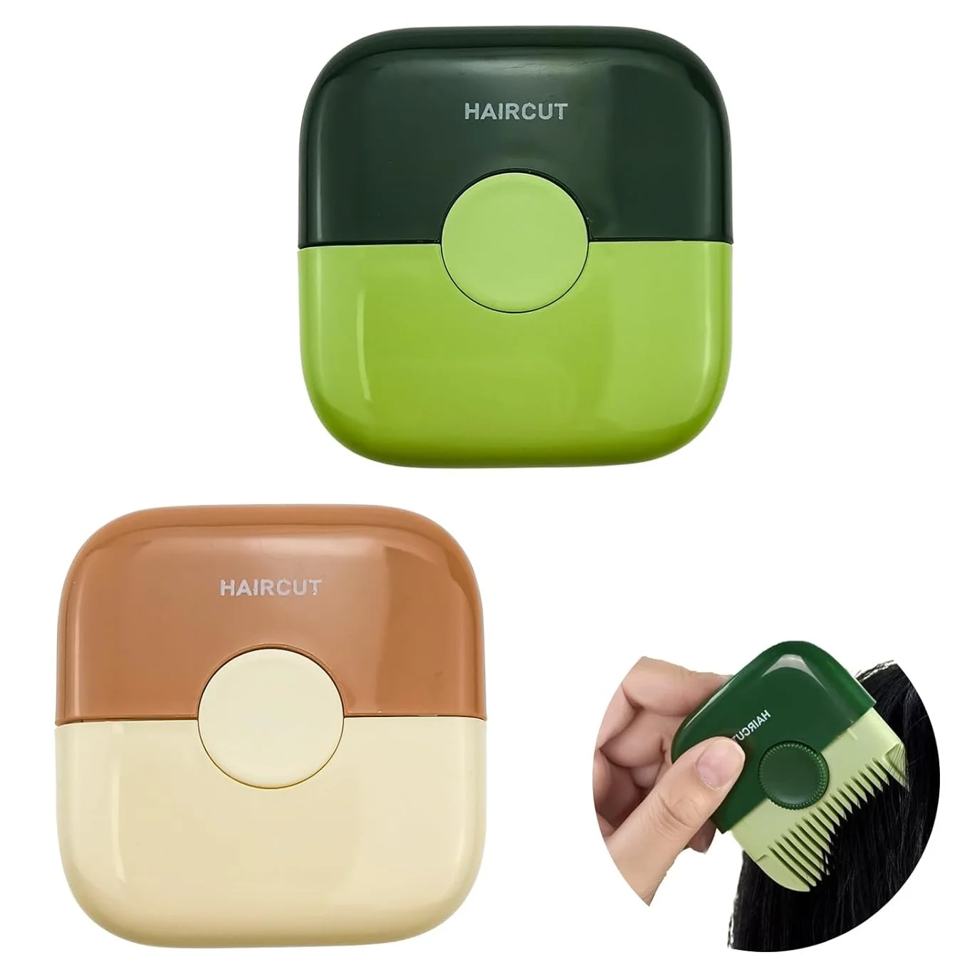 2-in-1 Bangs Trimmer, Cute Portable Multifunctional Bangs Trimming Comb, Hair Styling Tool for Women.
2-in-1 Bangs Trimmer, Cute Portable Multifunctional Bangs Trimming Comb, Hair Styling Tool for Women.