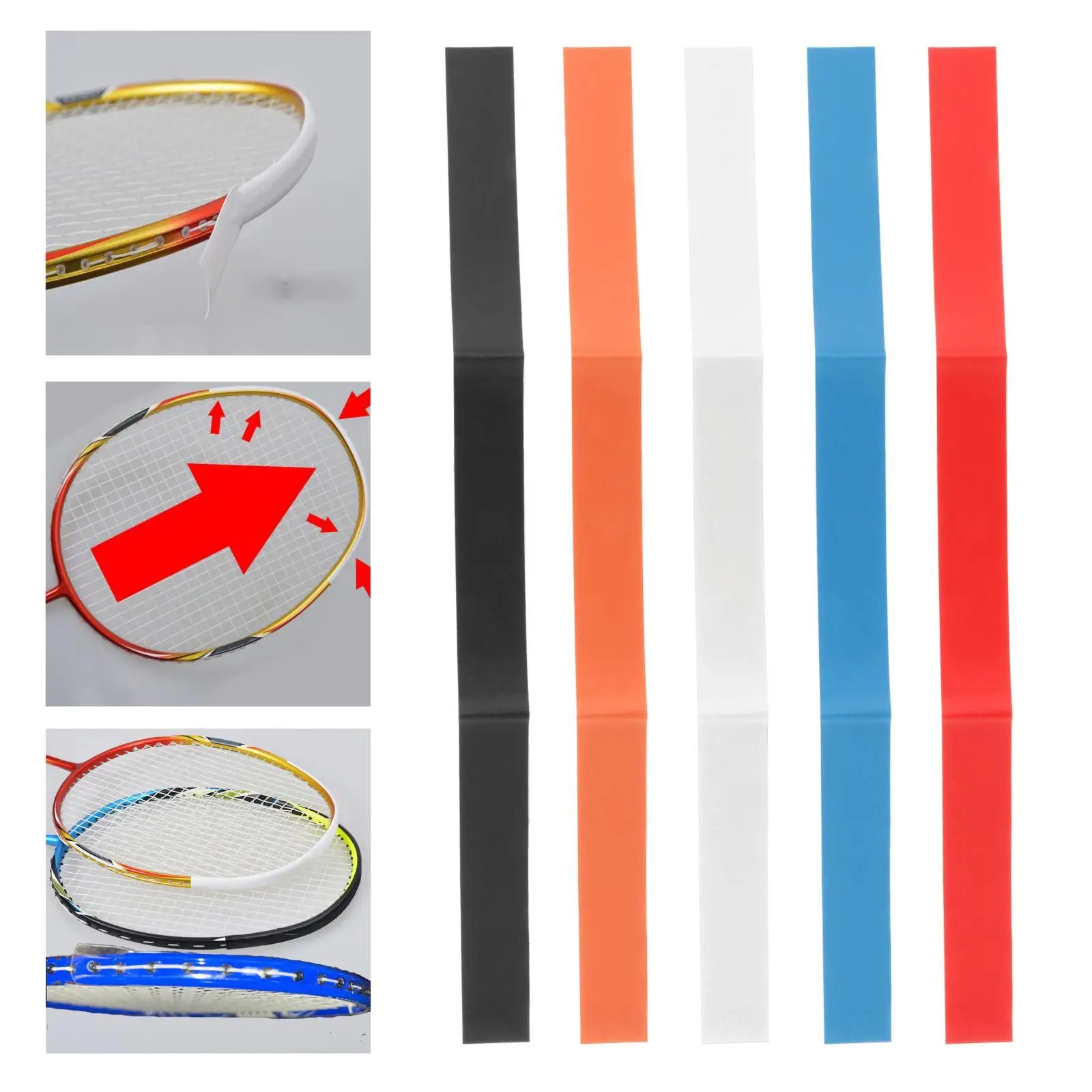 9.8" Head Guard Badminton Tennis Racket Stickers Frame Protective Wear Resistant