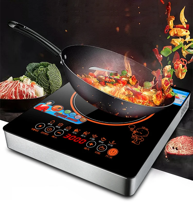 Household Induction Cooker 3000W Large Power Household Electric Stove Hot Pot Cooking Stove Kitchen Stir-fried Cooktop
Household Induction Cooker 3000W Large Power Household Electric Stove Hot Pot Cooking Stove Kitchen Stir-fried Cooktop