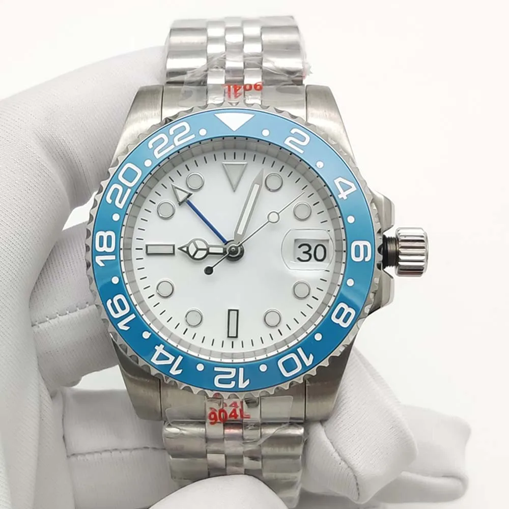 Parnsrpe 2026 New 3804 MingZhu Automatic Mechanical Watch 40mm Luxury GMT Style White Dial Blue Bezel Sapphire 316L Steel Date
Parnsrpe 2026 New 3804 MingZhu Automatic Mechanical Watch 40mm Luxury GMT Style White Dial Blue Bezel Sapphire 316L Steel Date