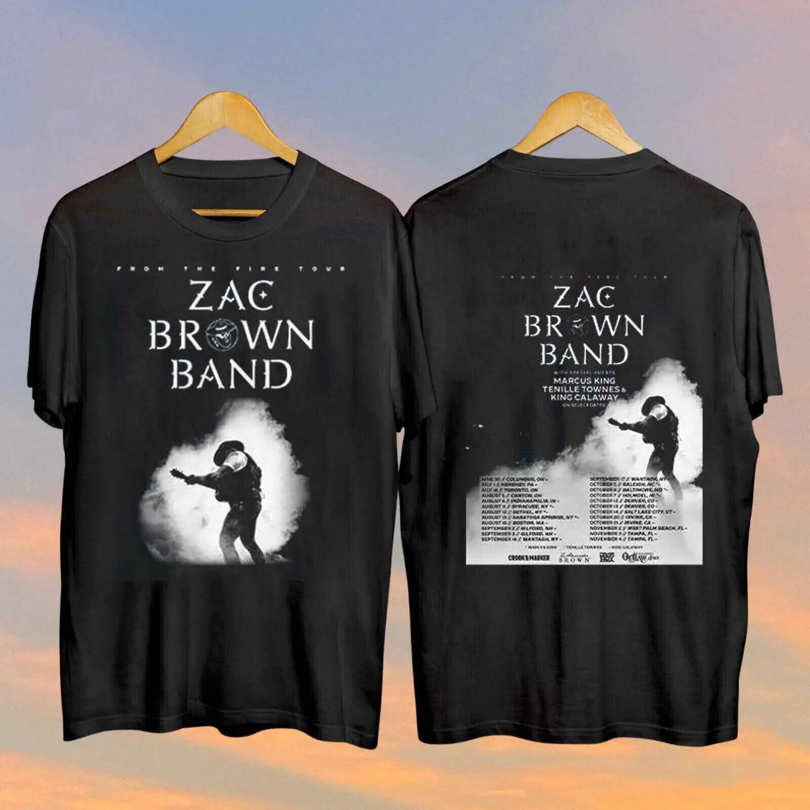 Черная футболка с музыкальным турниром Zac Brown Band 2024, одежда унисекс
Черная футболка с музыкальным турниром Zac Brown Band 2024, одежда унисекс