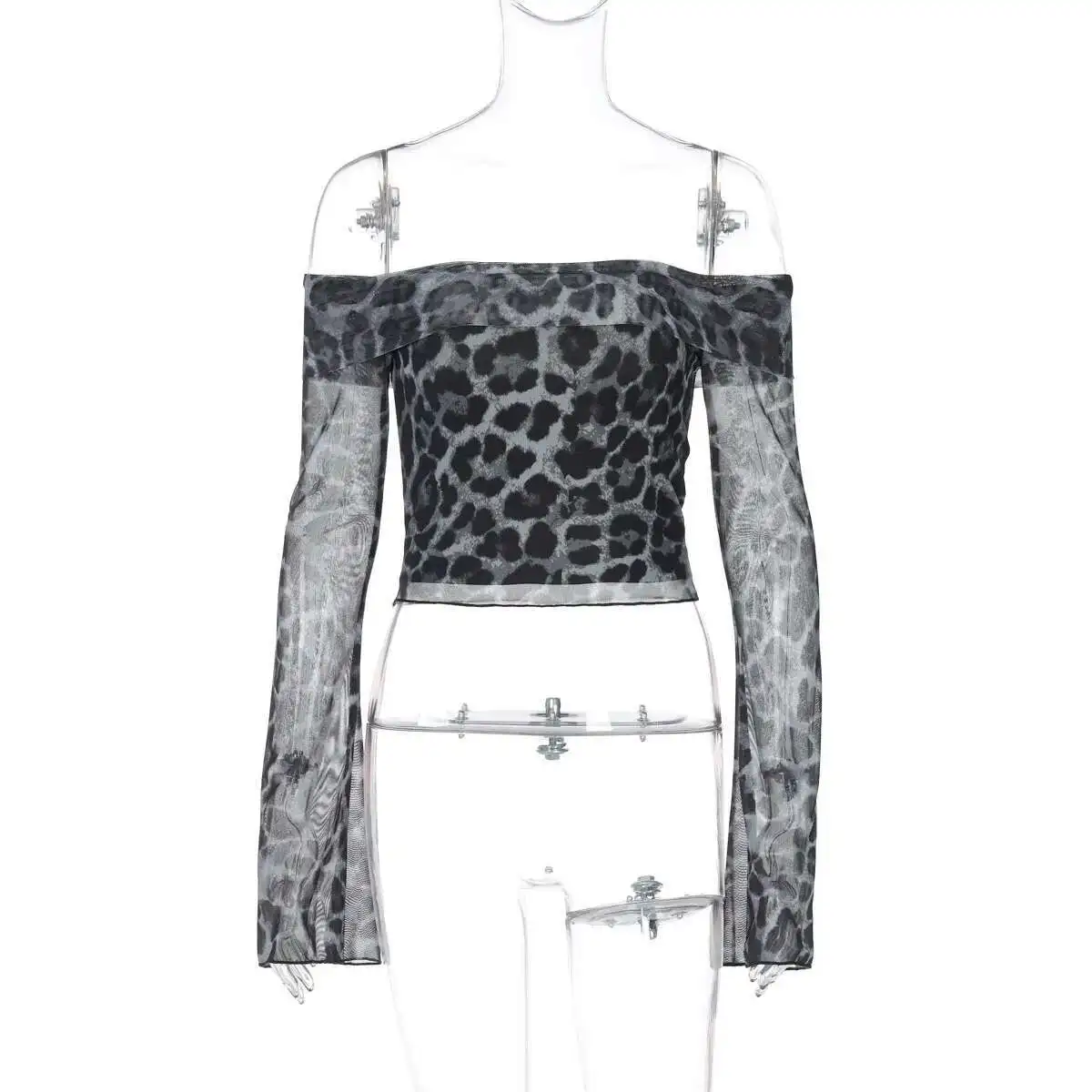 Spring Sexy Women's One Shoulder Long Sleeved Leopard Print Top with Exposed Navel, Sexy Spicy Girl Base Shirt
Spring Sexy Women's One Shoulder Long Sleeved Leopard Print Top with Exposed Navel, Sexy Spicy Girl Base Shirt