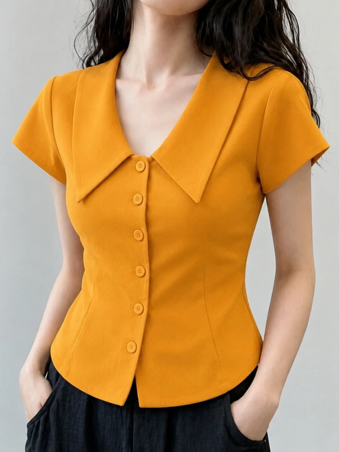 Elegant Korean Style Ice Silk Knitted Short Sleeve T-Shirt Slim Fit Color Fashionable Summer Top for Women
Elegant Korean Style Ice Silk Knitted Short Sleeve T-Shirt Slim Fit Color Fashionable Summer Top for Women