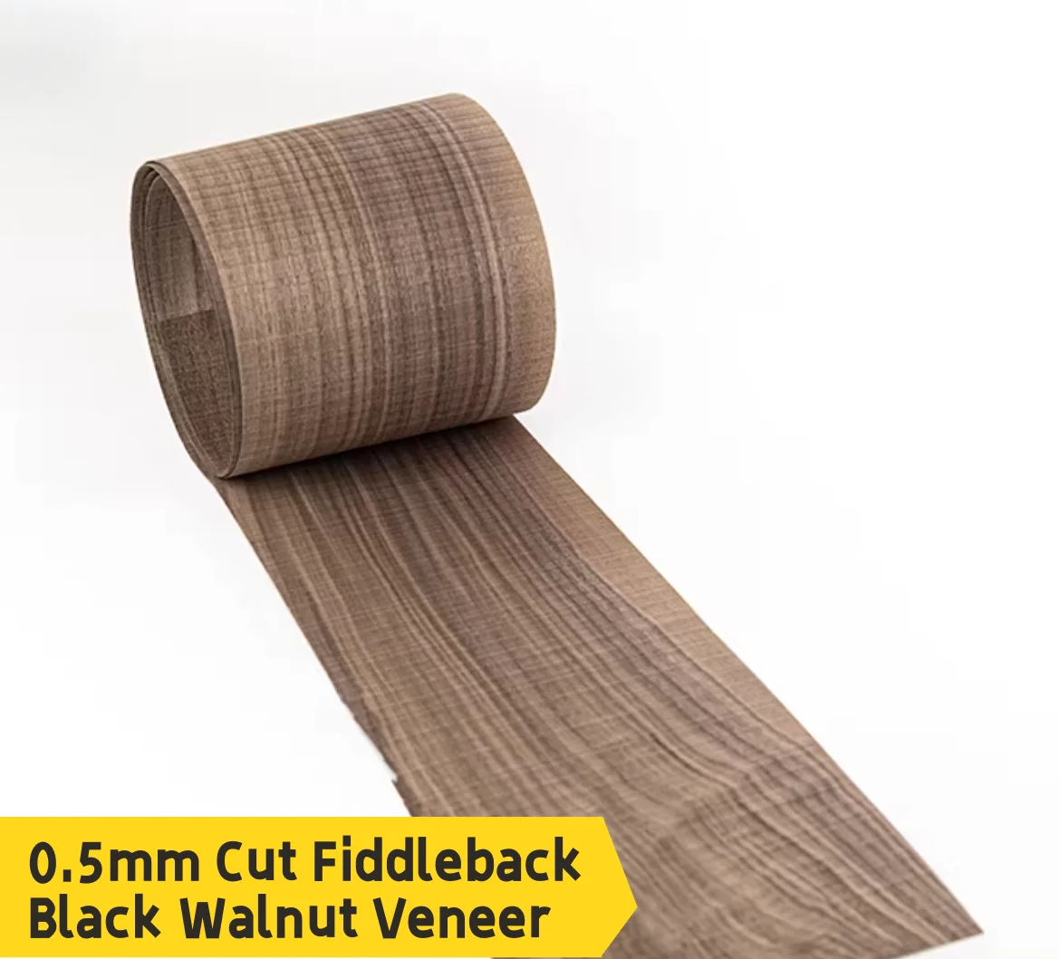 5pcs 0.4x0.18Meter 0.5mm Natural Cut Fiddleback Black Walnut Wood Veneer Sheets
5pcs 0.4x0.18Meter 0.5mm Natural Cut Fiddleback Black Walnut Wood Veneer Sheets