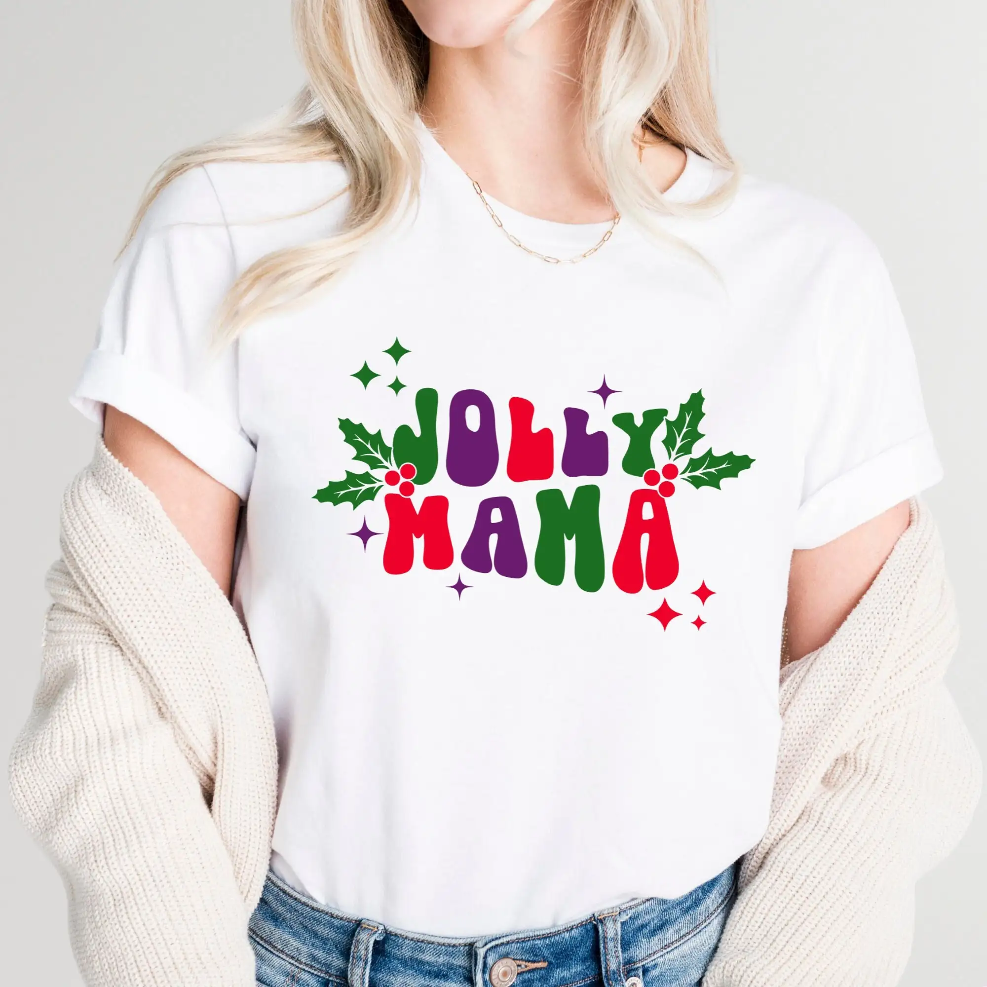 Футболка «Веселая мама» Холли Праздник Ретро Рождественская мама
Футболка «Веселая мама» Холли Праздник Ретро Рождественская мама