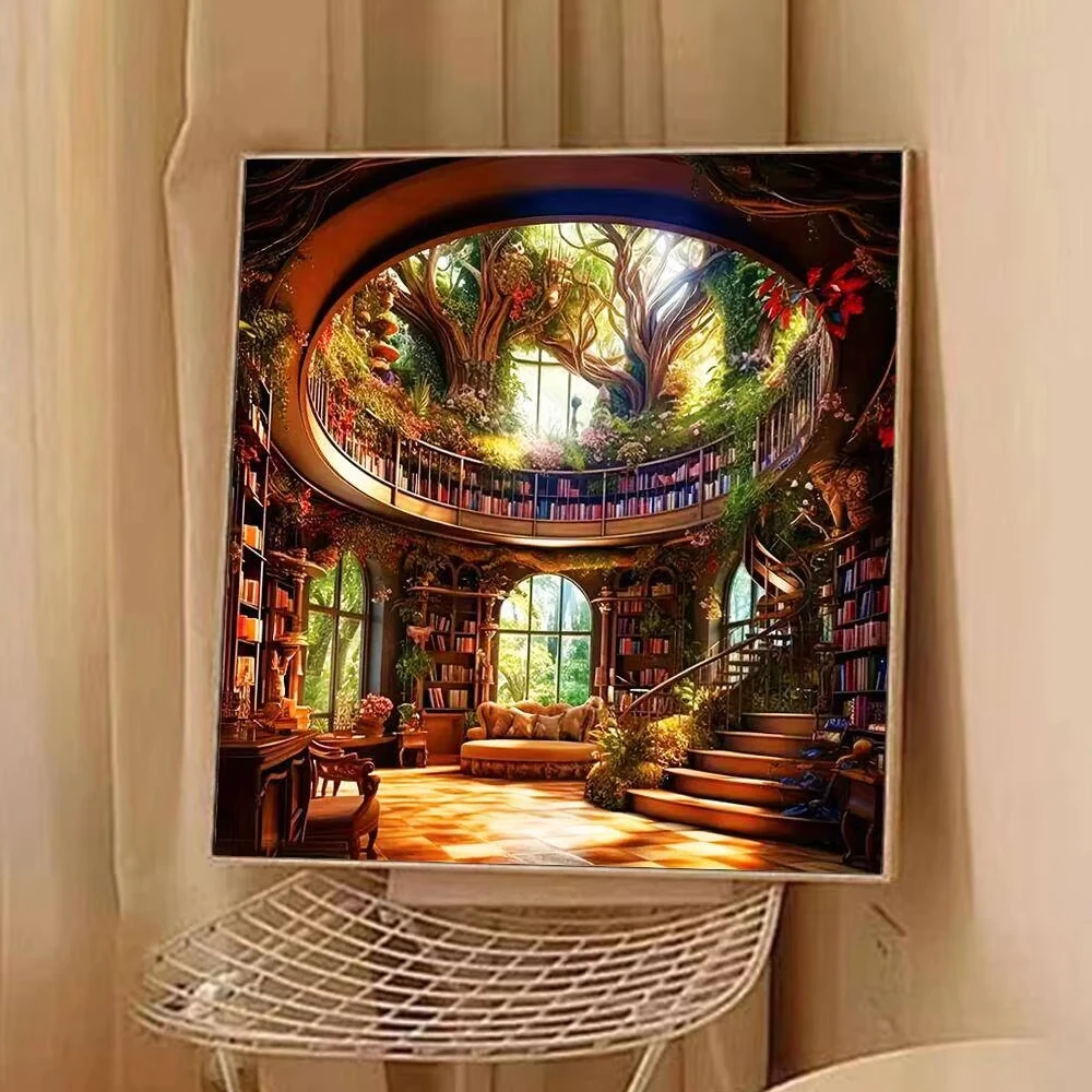 500PCS/1024 PCS Jigsaw Puzzles Library Scenery Challenging Family Activity Game for Gameroom Bedroom Home Decor Gift Frameless
500PCS/1024 PCS Jigsaw Puzzles Library Scenery Challenging Family Activity Game for Gameroom Bedroom Home Decor Gift Frameless