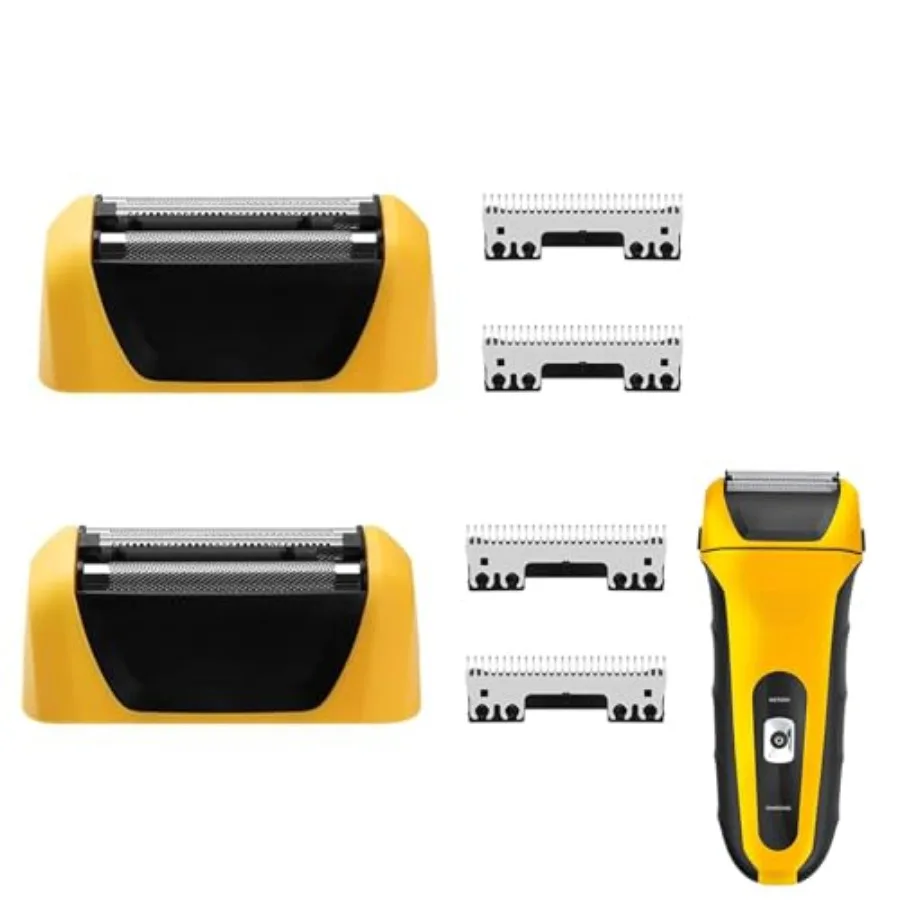 Yellow Shaver Replacement Foils, Cutters and Head Compatible with Wahl 7061 Series- Model 7045-100, 2 Packs
Yellow Shaver Replacement Foils, Cutters and Head Compatible with Wahl 7061 Series- Model 7045-100, 2 Packs